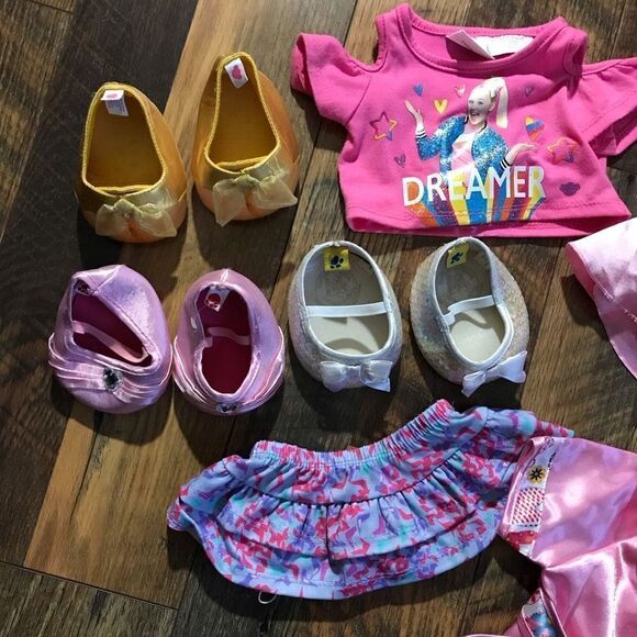 Build a bear workshop clothing and shoes lot high heels robe dress skirt shirt - Picture 2 of 4